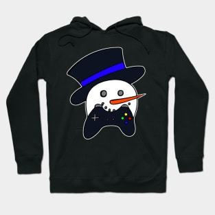 Snowman Face Gamer Hoodie